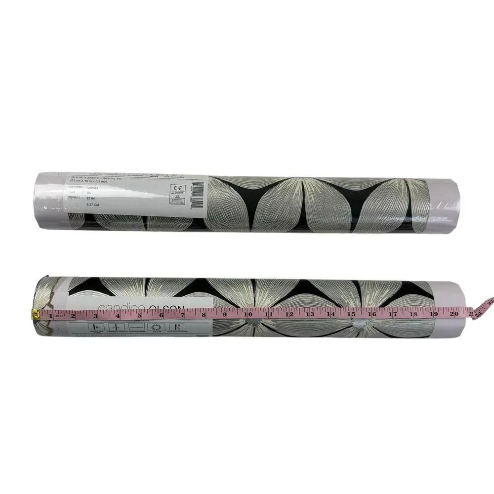 NEW 2 Rolls Candice Olson Modern Artisan II Metallic Wallpaper 112 Feet C12305